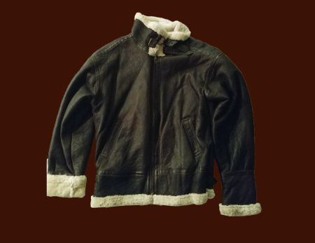 Lederjacke mit australischer Schearling-Wolle