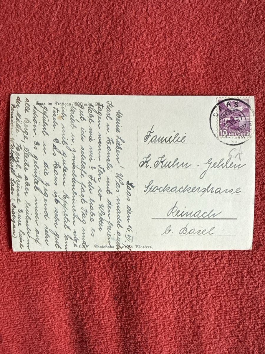 Cartoline postali: Saas im Prättigau – Usato da St. Antönien venduto da and_75rc 1