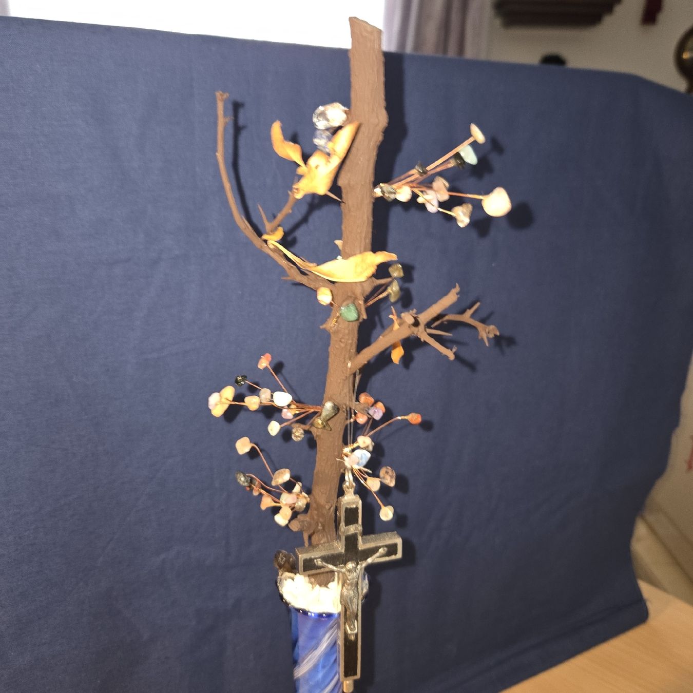 Altri gioielli: Sakrahl Edelsteinbaum mit Kreuz, ca. 50cm hoch. – Nuovo (secondo la descrizione) da Kriens venduto da gra_fhn7 7