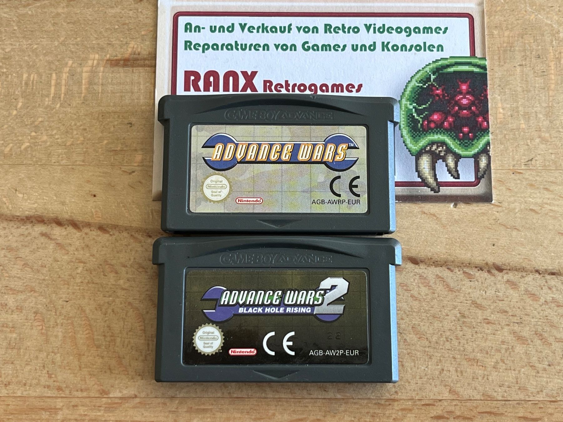 Nintendo Giochi: Advance Wars 1 & 2, Game Boy Advance, GBA, originale Module – Usato da Thalwil venduto da ranx