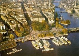 ZÜRICH Bürkliplatz Flugaufnahme - Auststellung Wein Expovina