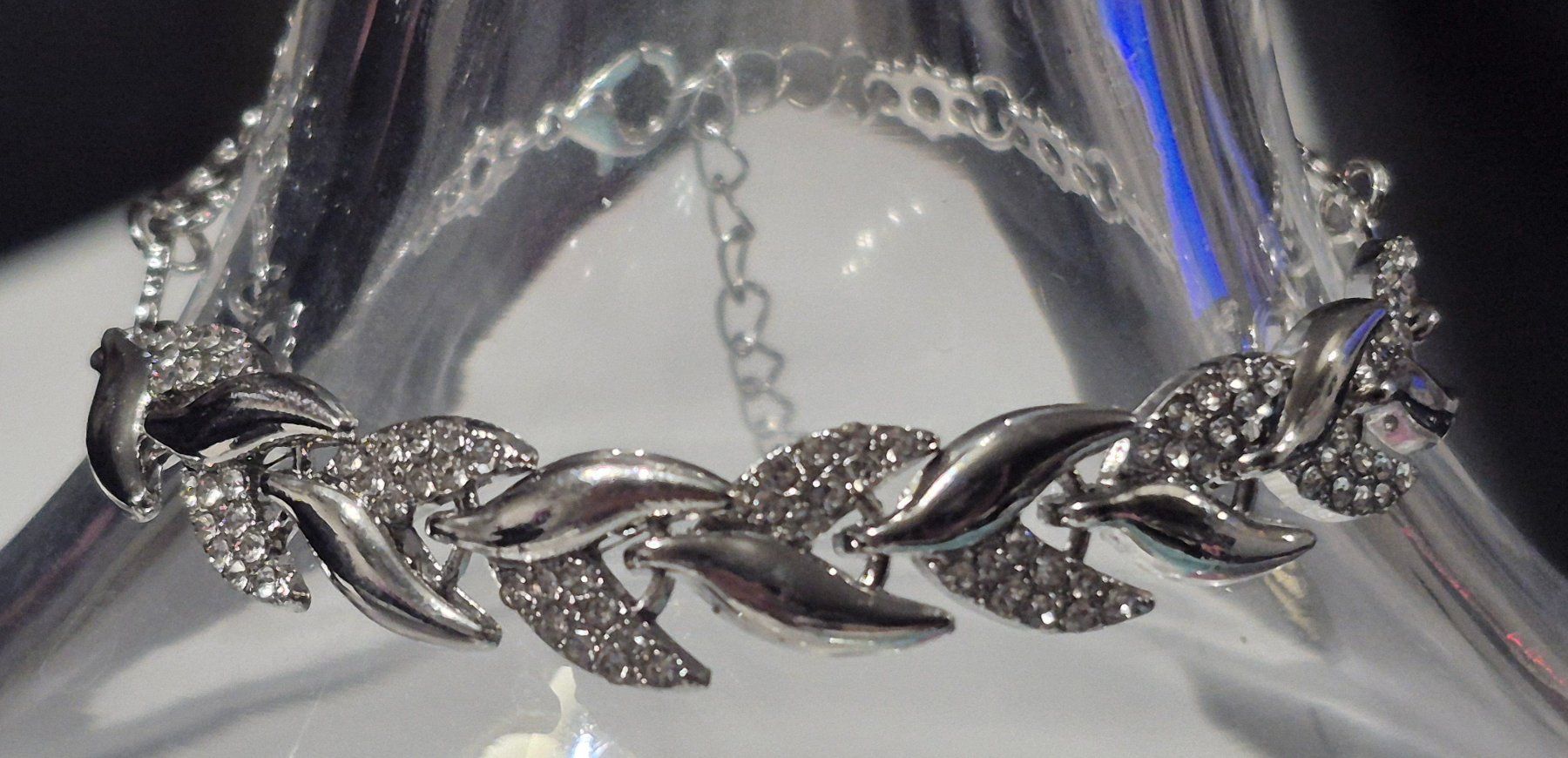 Bracciali & Braccialetti: Bracciale da donna con strass argento nuovo – Nuovo (secondo la descrizione) da Giubiasco venduto da Stefaniav 3
