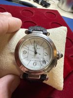 Cartier Pasha Automatik 18 K Weissgold 35 mm