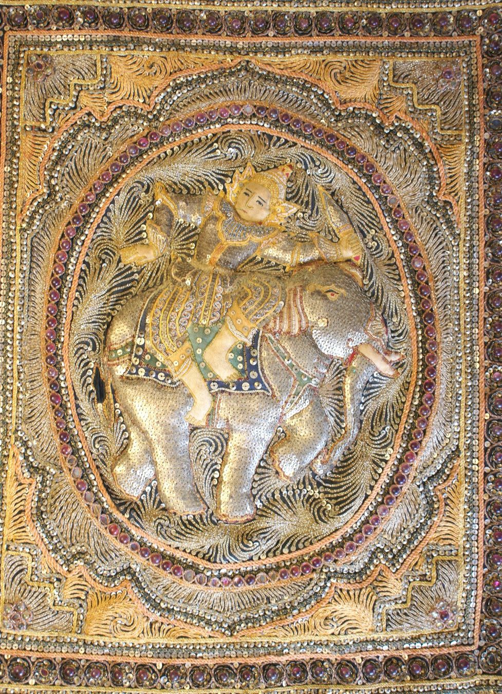 Tappeti: Burmesischer Wandteppich um1830 – Usato da Kriens venduto da 1mars10 2