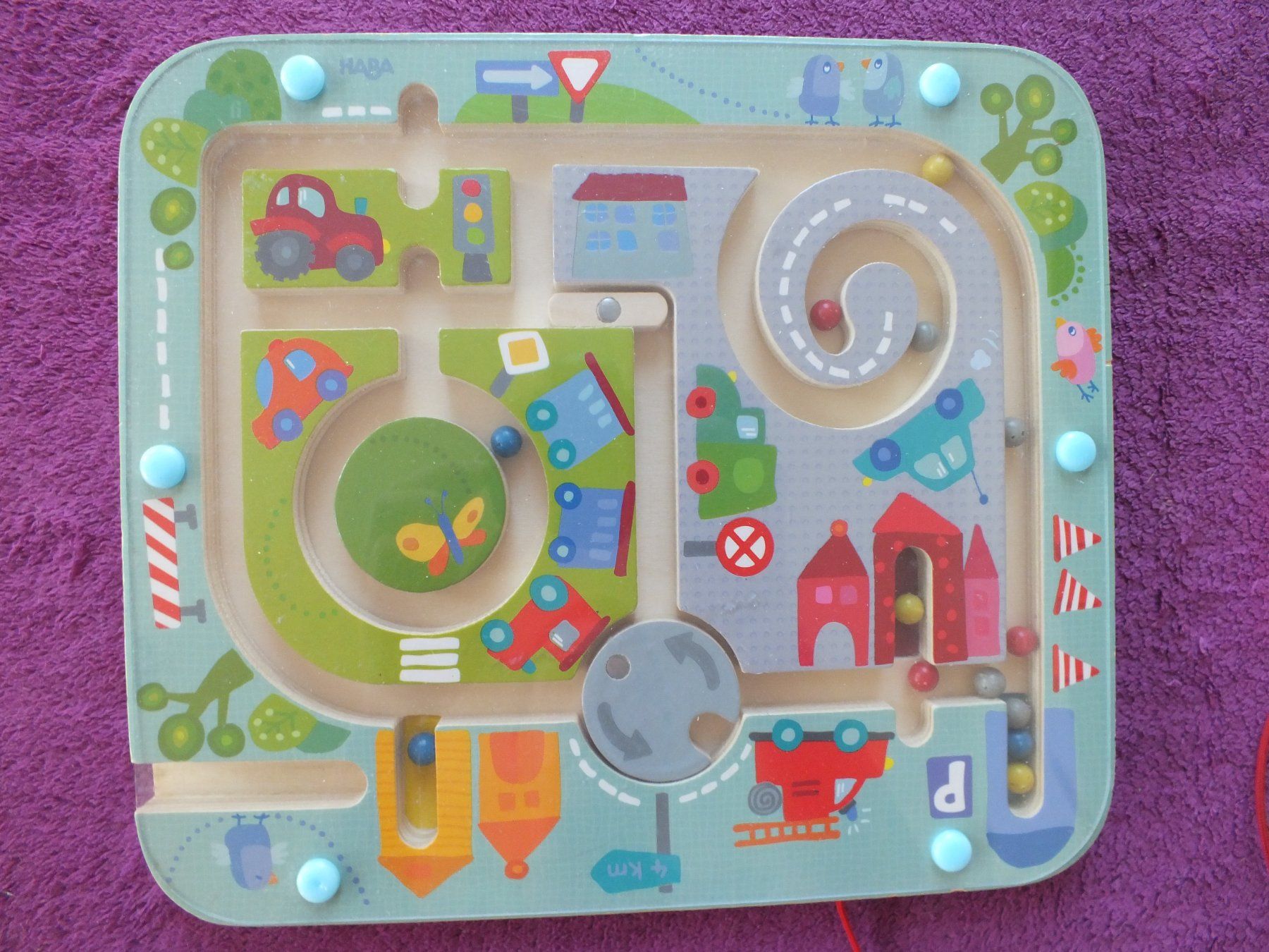 Haba Spiele: Haba - Magnetspiel Stadtlabyrinth – Gebraucht aus Müllheim Dorf von Seeeule01