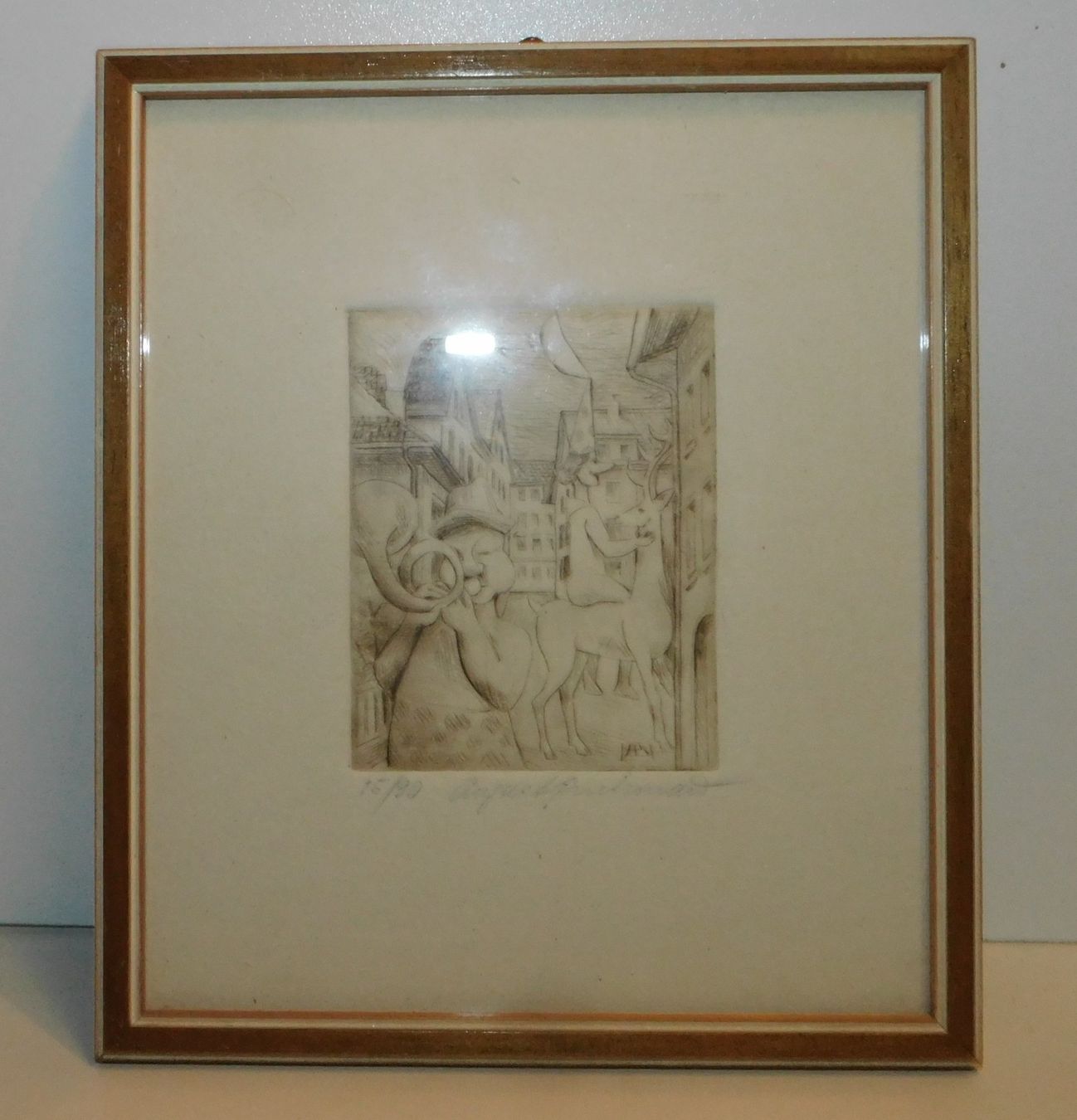 Grafiken & Lithographien: Lithografie limitiert u handsigniert v August Buchmann – Gebraucht aus Sursee von 76 5