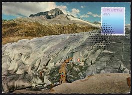 MK Farben der CH - Gletscherhöhlenblau, Rhonegletscher