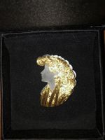 Brosche „Laurell II“, antik, GG 18K
