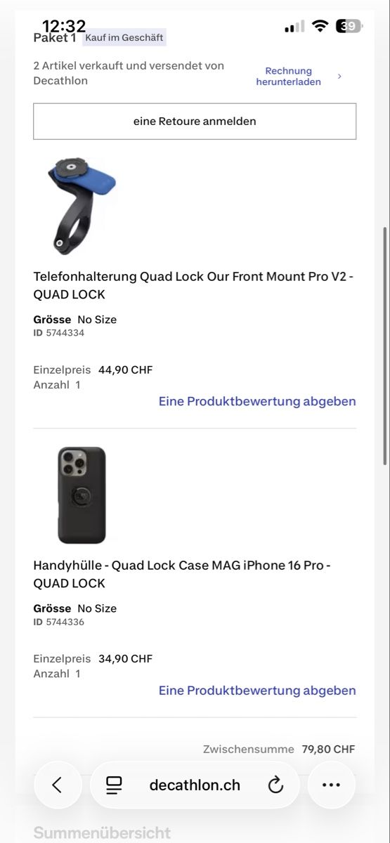 Quad Lock Cover & Protezioni schermo: Telefon Haltung + case quadlock iPhone 13/14/15/16 pro – Nuovo (secondo la descrizione) da Zürich venduto da sarahschlr