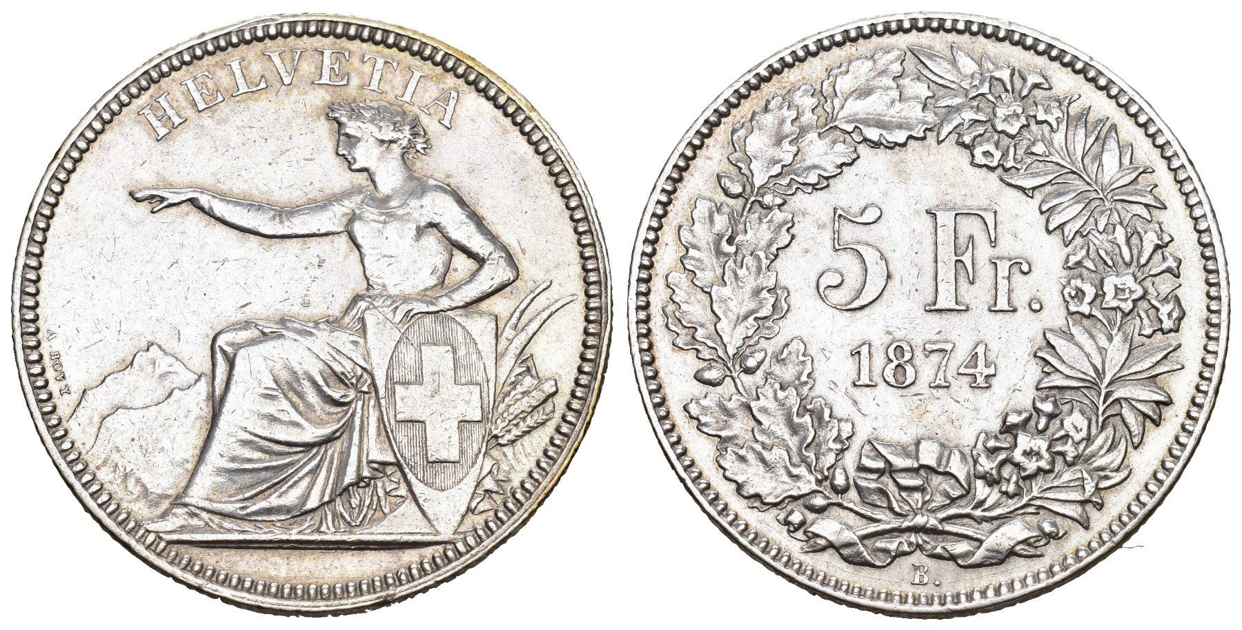 Toutes les monnaies: Schweiz 1874 B. – D'occasion à Bern par numismatictops