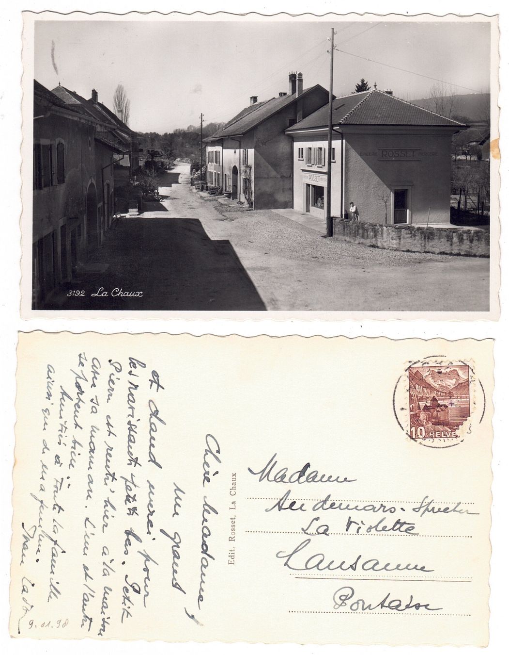 Cartoline postali: La Chaux sur Cossonay – Usato da La Tour-de-Peilz venduto da amjust