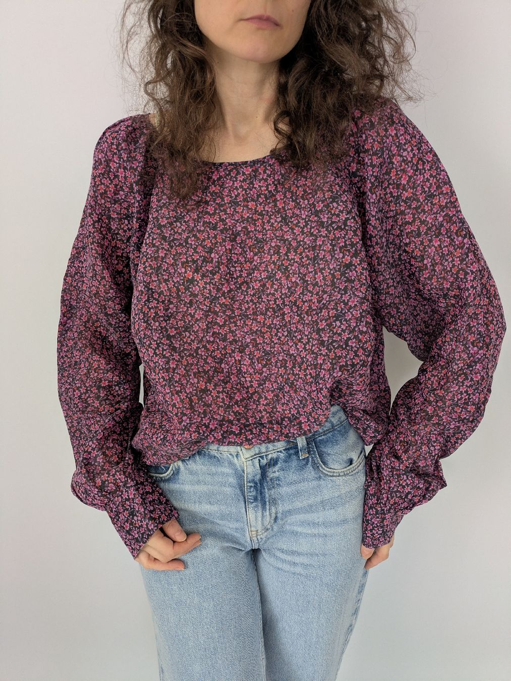 Blusen: Lindex Bluse, Grösse XL, Blumenmuster – Gebraucht aus Rorschach von olg_5qq2