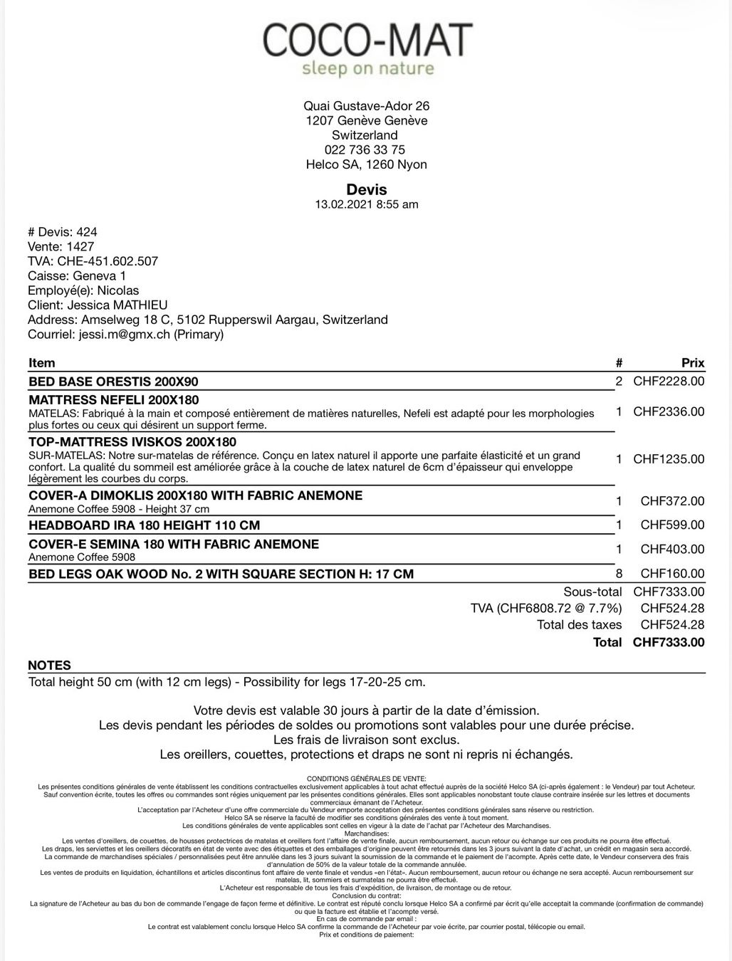 Letti: Einmaliges Angebot: Cocomat Bett – Usato da Rupperswil venduto da Jolie5 4