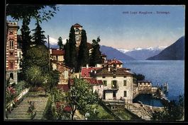 AK Brissago, Ortspartie am Lago Maggiore