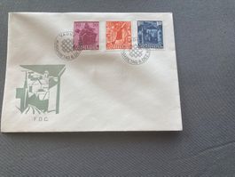 Liechtenstein 1962 FDC Weihnachten 30/50/1.20 Fr - Ersttag V