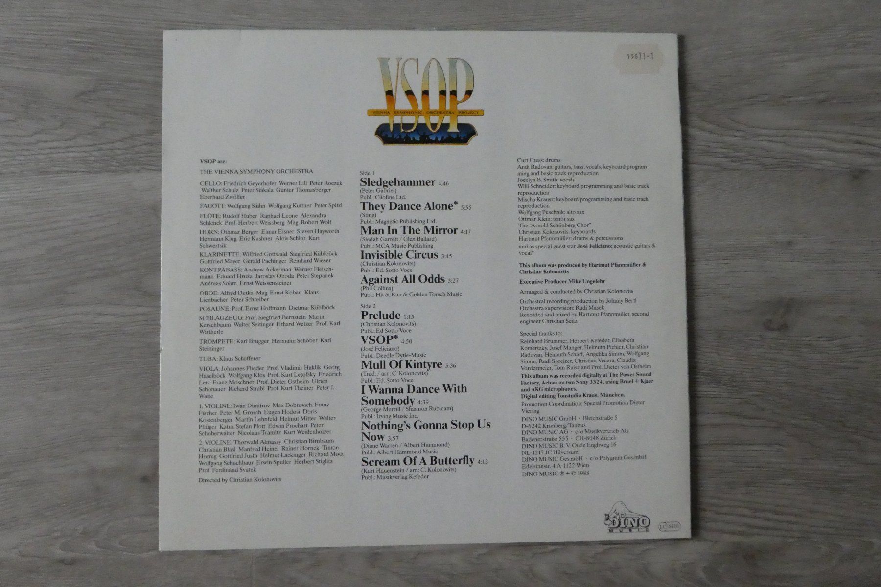 Dischi in vinile: Die Wiener Symphoniker, Classic + Rock. – Usato da Andelfingen venduto da Annegret06 1