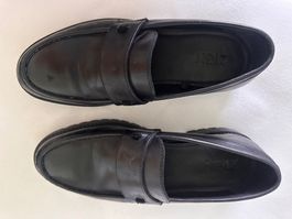 ZIGN Loafers schwarz Leder Herren  Grösse 41, wenig getragen