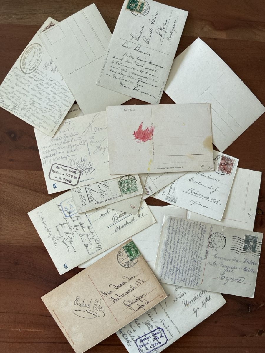 Cartoline postali: 55 Ansichtskarten Schweiz diverse Kanton Appenzell  – Usato da Oftringen venduto da Cla.vD.74 1