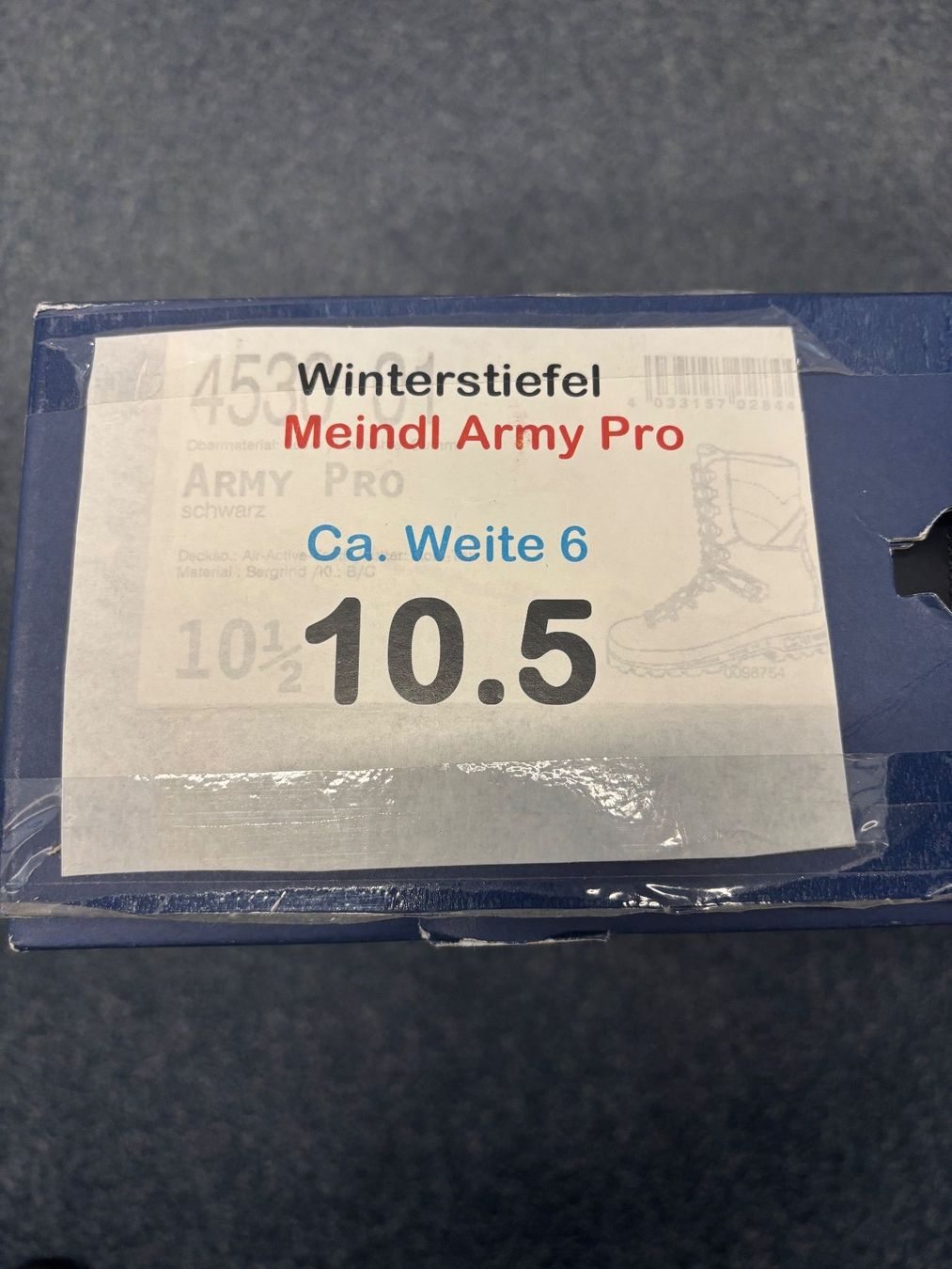 Meindl Scarpe da uomo: Arbeitsstiefel Meindl Army Pro Grösse 45 – Usato da Benken SG venduto da cafi7 2