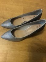 Tamaris Pumps silber Grösse 40 Glitzer