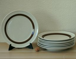 8 assiettes plates Forma, Rörstrand, Suède, années 1960-1970