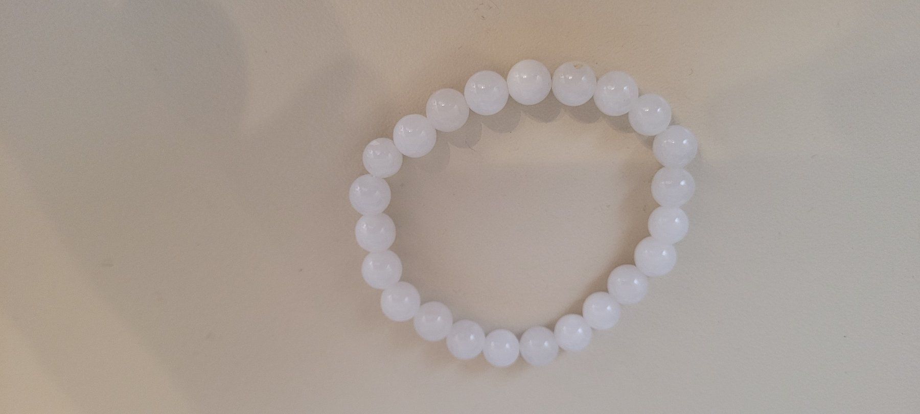 Armbänder & -reifen: Armband Kugeln 0,8mm Durchmesser Elastisch Weiss #2 – Gebraucht aus Adlikon b.Regensdf von ChriZ86 1