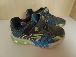Skechers Lichts Flex-Glow Elite Schuhe Gr 24 Kinder Schwarz