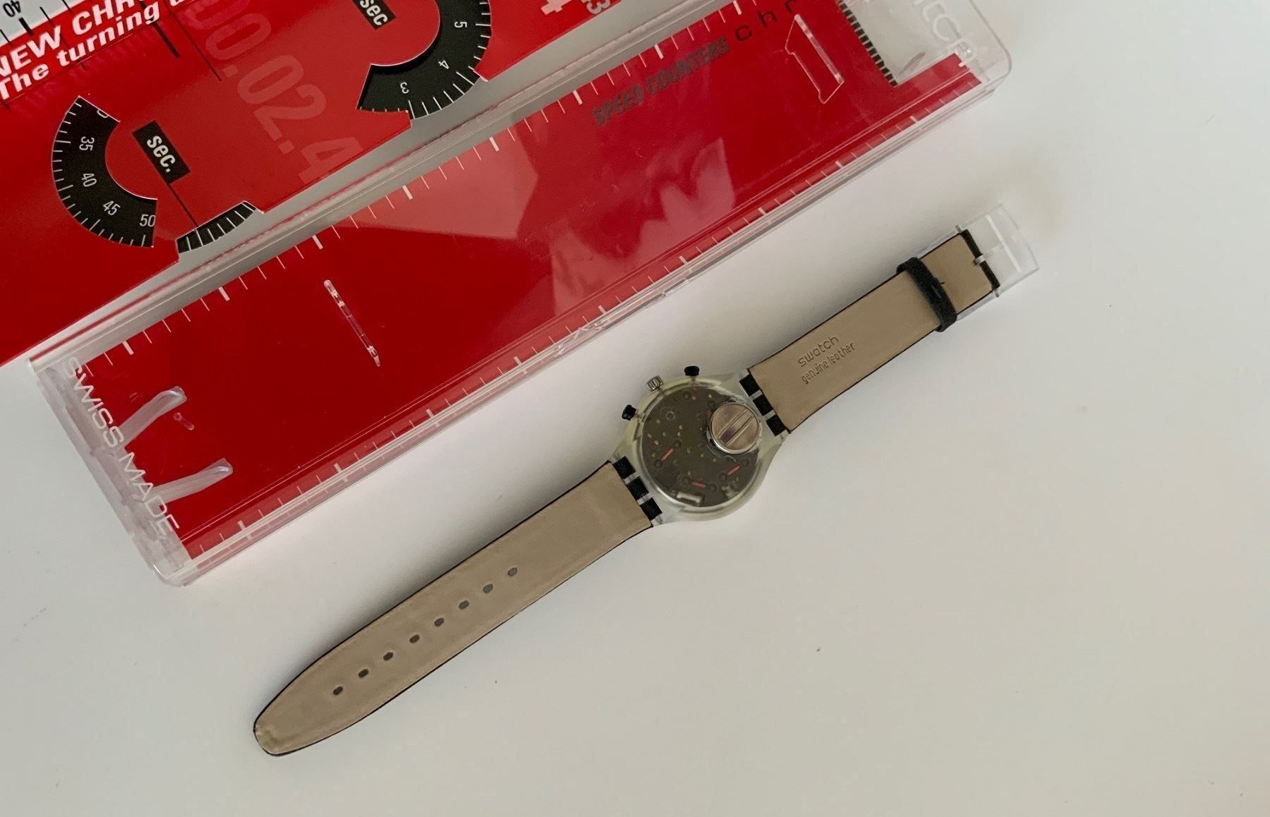 Swatch Orologi: SPEED COUNTERS Swatch CHRONO ungetragen - VINTAGE – Nuovo e nell'imballaggio originale da Wettswil venduto da rotonda 4