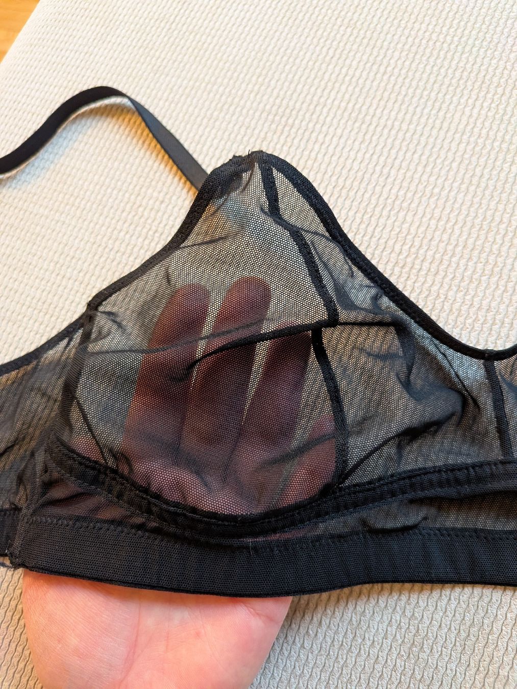 Sonstige Unterwäsche: Schwarz transparenter BH – Gebraucht aus Bern von dun 4
