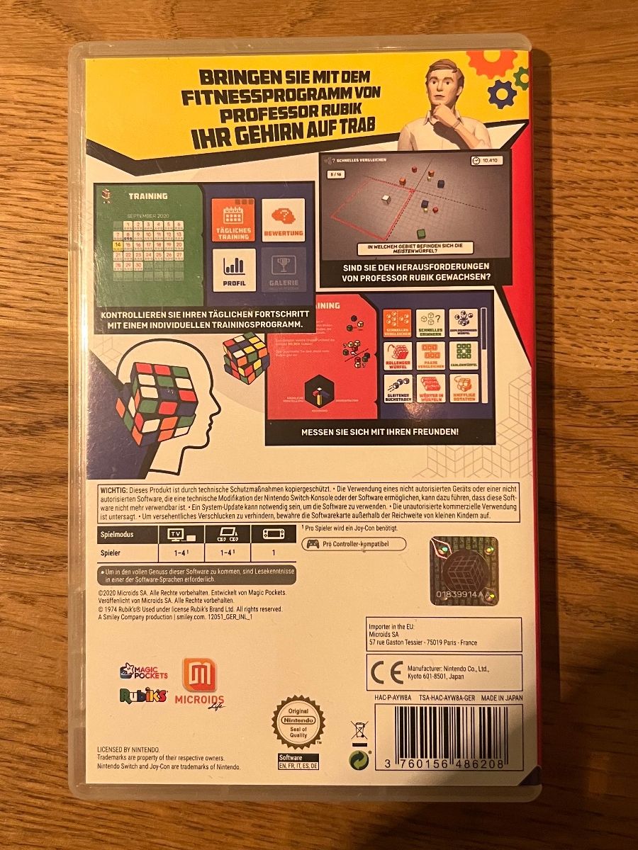 Nintendo Spiele: Nintendo Switch Spiel Professor Rubik's Gehirntrainer – Gebraucht aus St. Gallen von drn_br 1
