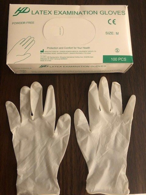 Guanti & manicotti: Latex Handschuhe,Puder frei Gr.M 100 st. – Nuovo e nell'imballaggio originale da Horn venduto da Resvi