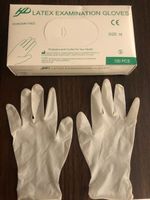 Latex Handschuhe,Puder frei Gr.M 100 st.