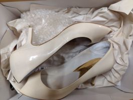 Michael Kors Pumps Gr. 37 Optic White Leder