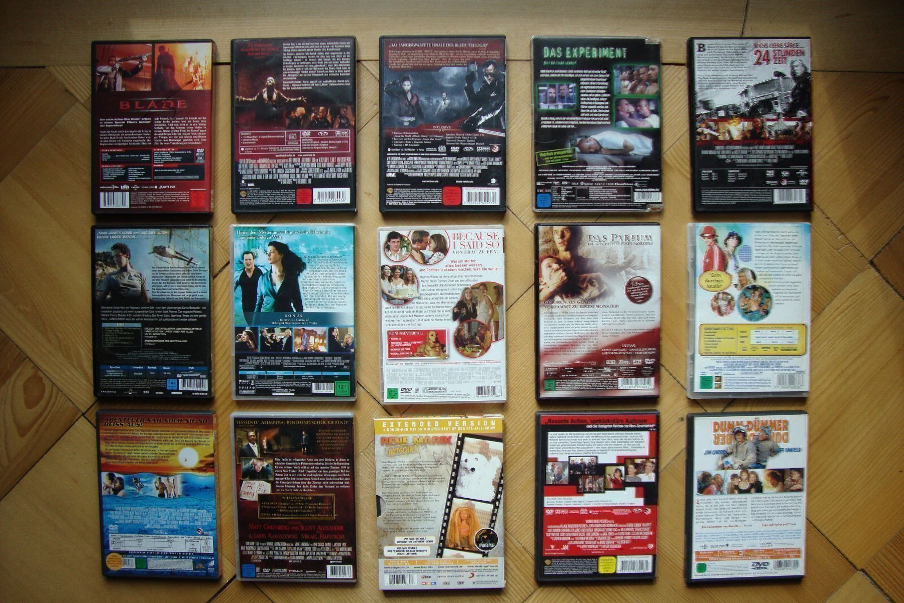 Alle DVDs: MEGA-CHANCE: PAKET mit 15 TOP-FILMEN – Gebraucht aus Bern von carola31 1