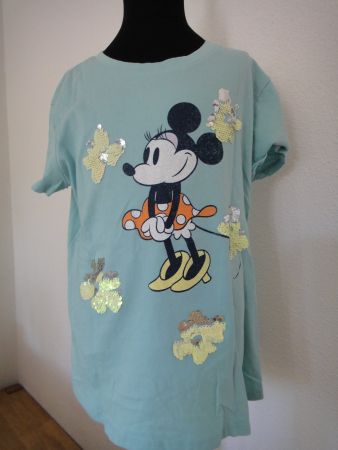 GAP Minnie Maus T-Shirt türkis mit Pailletten XL Gr. 12 Jahr