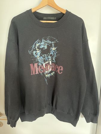 Mennace Sweater Grösse M Schwarz mit Print