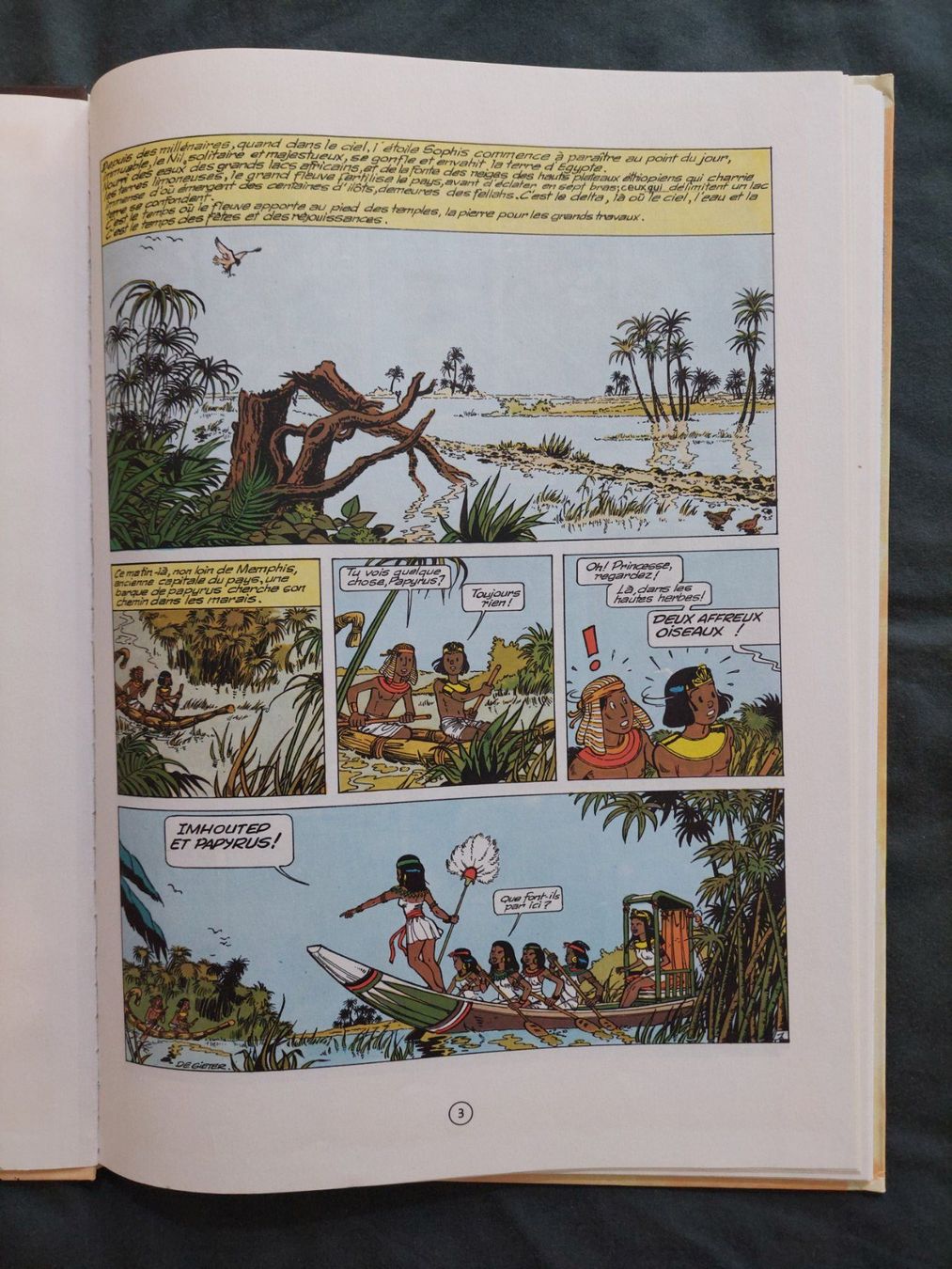 Fumetti: Papyrus T.8 La Métamorphose D'Imhotep EO 1985 TBE – Usato da Genève venduto da Blu_BD 3