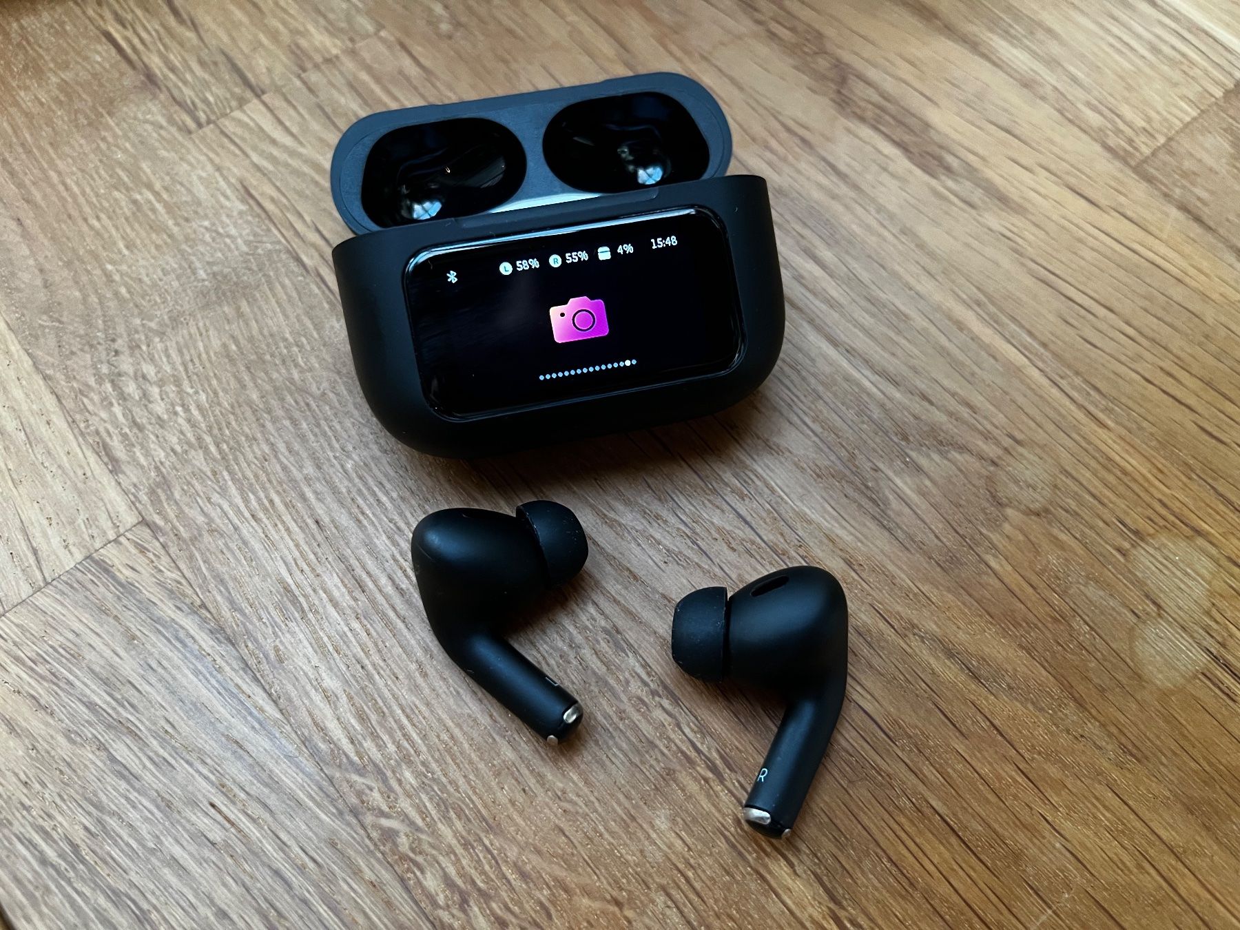 Cuffie: Matt Schwarz Buds mit Display & Noise Cancelling – Nuovo e nell'imballaggio originale da Winterthur venduto da AlienStore 9