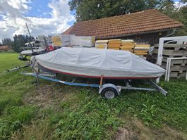 Ruderboot Spiboot Champion 2 mit Stuessi Anhänger 