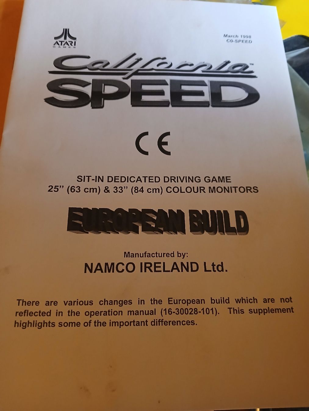 Atari Spiele: California Speed  Atari – Defekt aus Tägerig von Gaet83 3