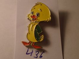 1 Küken gelb-grün, Vintage Pin (U36)