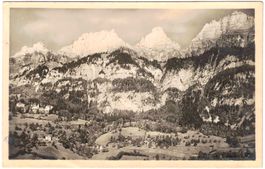 WALLENSTADTBERG mit Sanitorium & CHURFIRSTEN ca. 1915 (SG)
