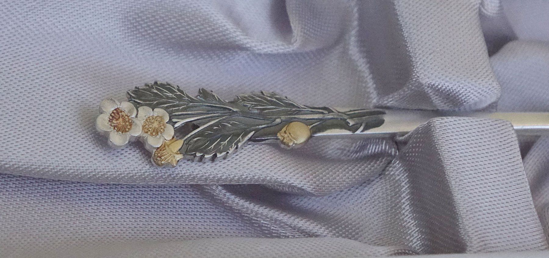 Cucchiai: Japan Silberlöffel Kirschblütendekor Ginza – Nuovo e nell'imballaggio originale da Winterthur venduto da Hiruko 4