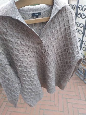 Maglione C&A beige con colletto, taglia XL