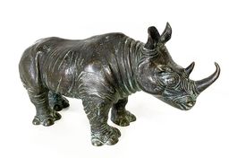 Bronzefigur, kleines Nashorn