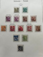 CH 1936/42  201-209 Stichdruck super gestempelt  (M841)