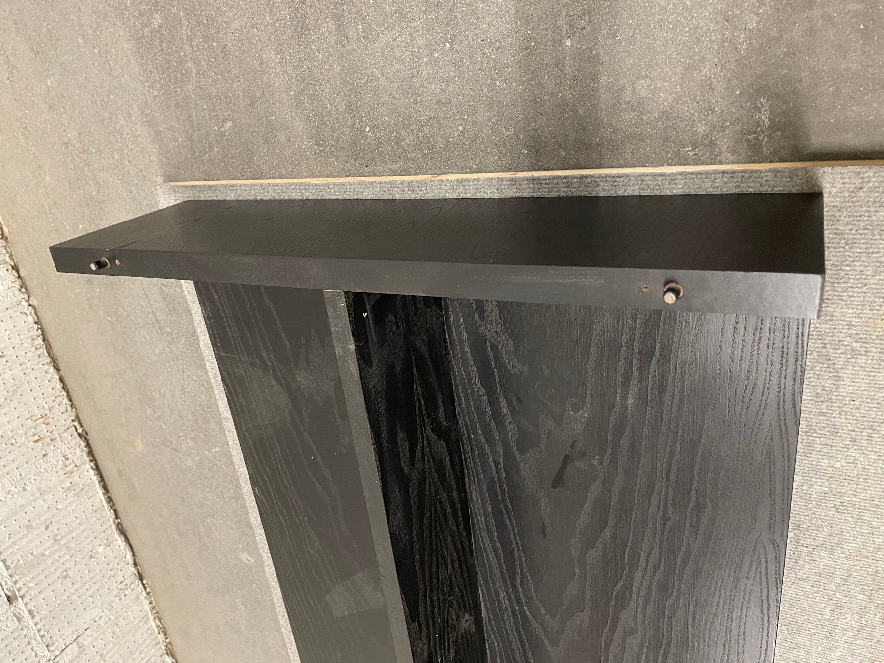 TV Möbel: U_Element_HBT 180/181x1350x650_25Span, Esche funiert – Gebraucht aus Flawil von Waldau1A 3
