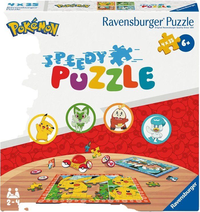Ravensburger Puzzle: Pokémon Speedy Puzzle 4 x 35 – Nuovo e nell'imballaggio originale da Luzern venduto da mic_gq2s