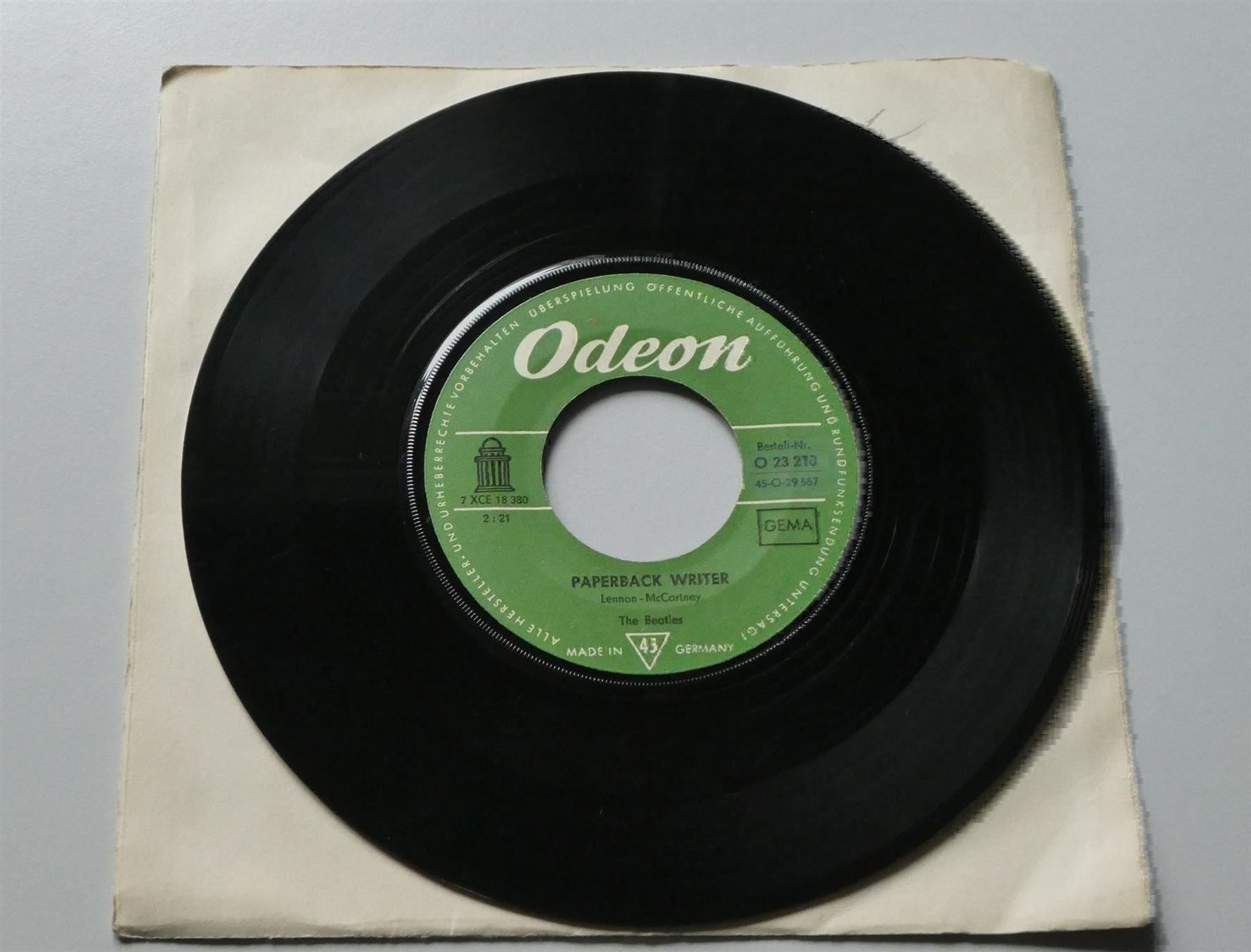 Schallplatten: Single The Beatles – Paperback Writer / Rain – Gebraucht aus Frauenfeld von Astra13 2