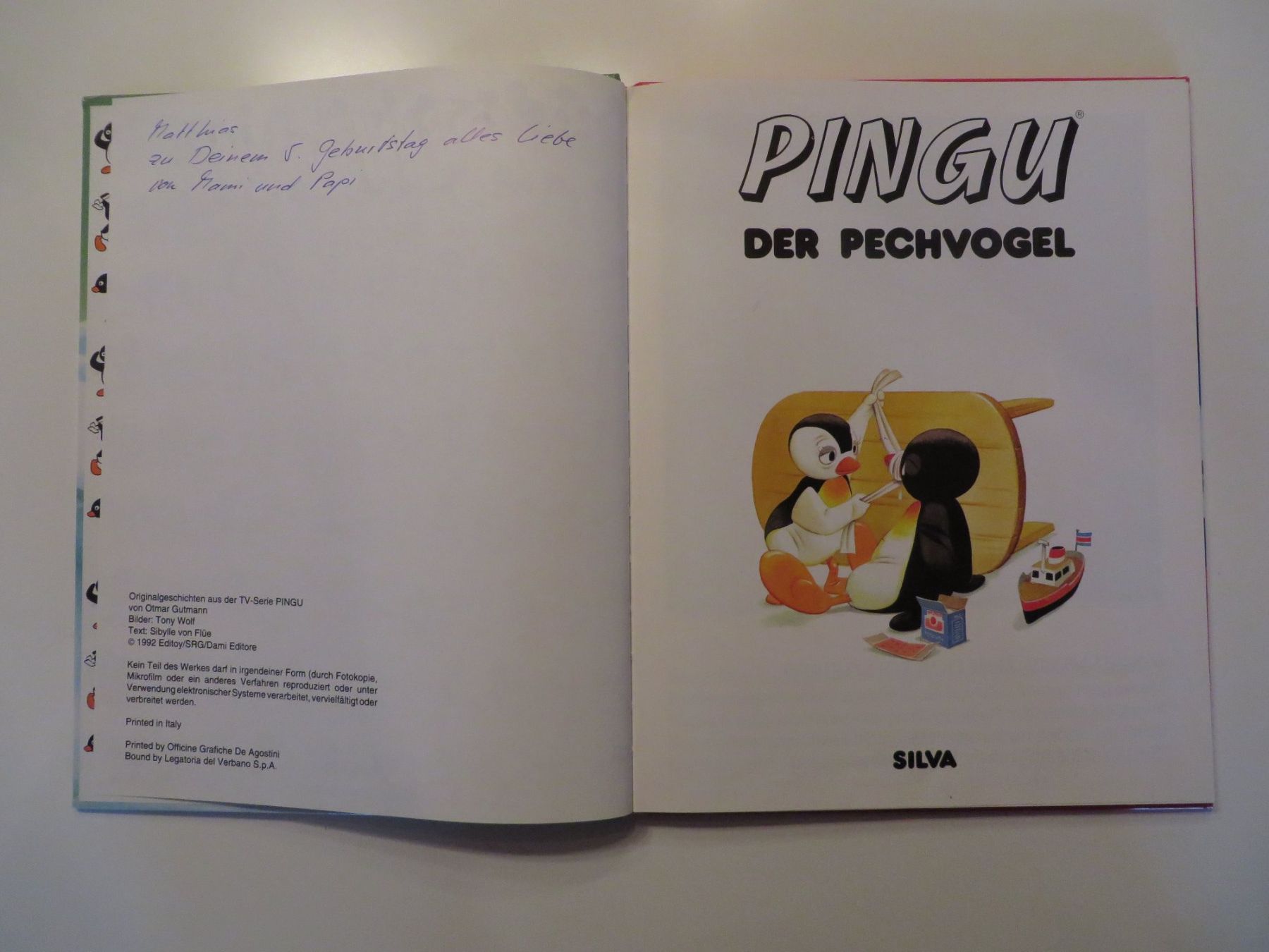 Libri: Pingu der Pechvogel Silva Pinguin – Usato da Burgdorf venduto da rosashop54 2